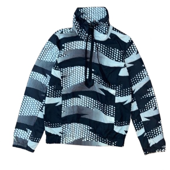 H&M Lightweight Jacket Windbreaker black and white and gray - Picture 5 of 5